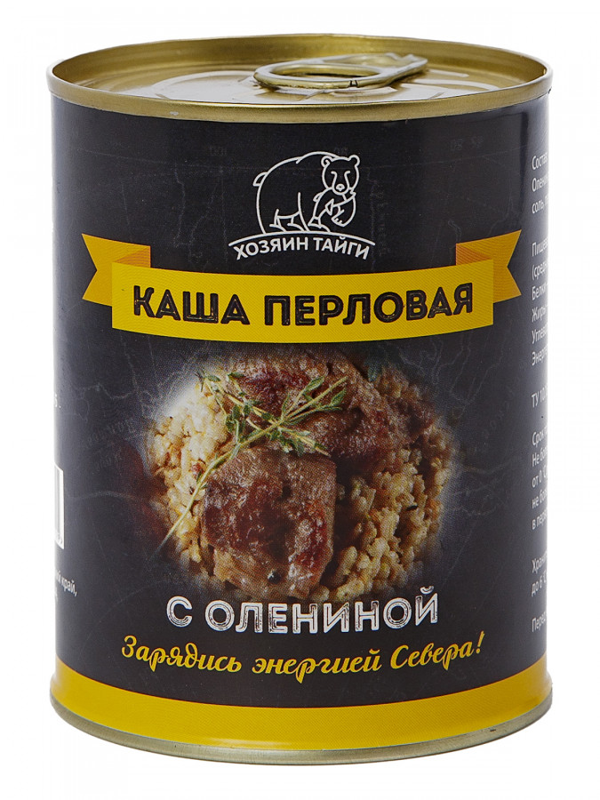 Каша Перловая с Олениной. ж/б 338гр