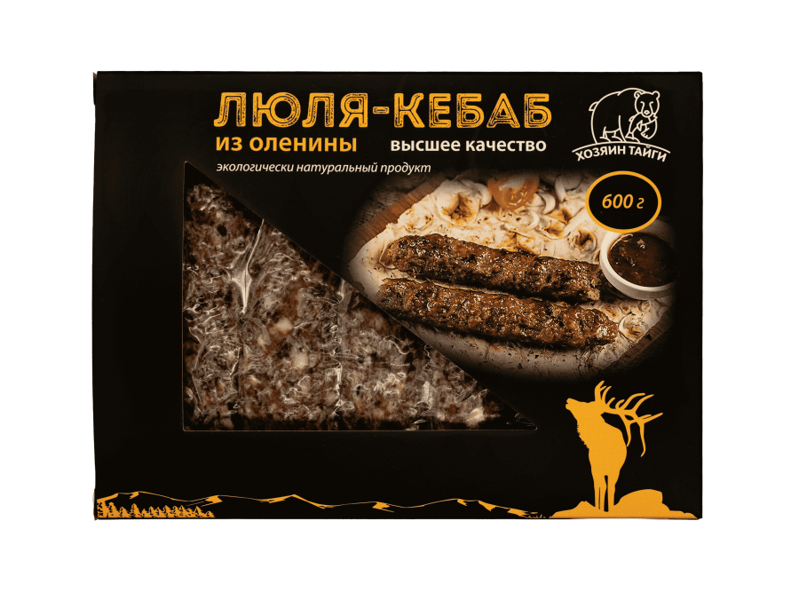 Люля-кебаб из оленины, в/у 5шт/0,6кг