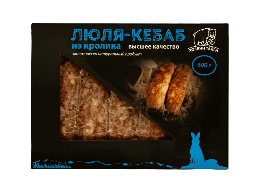Люля-кебаб из кролика, в/у 5 шт, 0,6кг